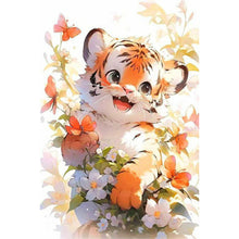 Load image into Gallery viewer, Happy Tiger 40*60CM (canvas) Full Round Drill Diamond Painting
