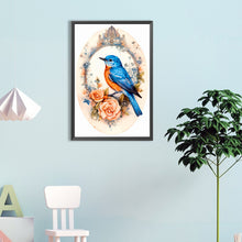 Load image into Gallery viewer, Bluebird On Flower 40*60CM (canvas) Full Round Drill Diamond Painting
