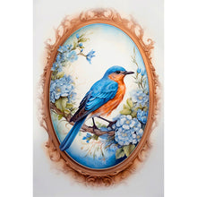 Load image into Gallery viewer, Bluebird In Front Of Painting 40*60CM (canvas) Full Round Drill Diamond Painting
