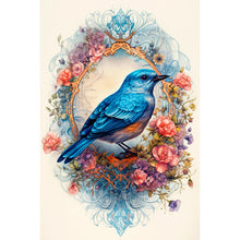 Load image into Gallery viewer, Bluebird In Flower 40*60CM (canvas) Full Round Drill Diamond Painting
