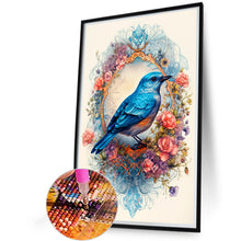 Load image into Gallery viewer, Bluebird In Flower 40*60CM (canvas) Full Round Drill Diamond Painting
