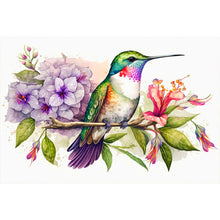 Load image into Gallery viewer, Hummingbird On Flower Branch 60*40CM (canvas) Full Round Drill Diamond Painting
