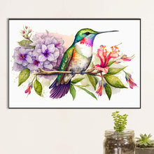 Load image into Gallery viewer, Hummingbird On Flower Branch 60*40CM (canvas) Full Round Drill Diamond Painting
