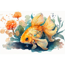 Load image into Gallery viewer, Goldfish Roaming 60*40CM (canvas) Full Round Drill Diamond Painting
