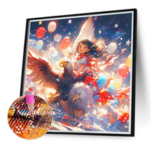 Load image into Gallery viewer, Eagle And Girl 40*40CM (canvas) Full Round Drill Diamond Painting
