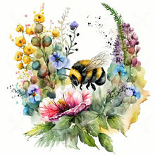 Load image into Gallery viewer, Bee 40*40CM (canvas) Full Round Drill Diamond Painting
