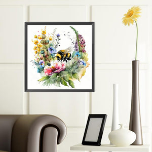 Bee 40*40CM (canvas) Full Round Drill Diamond Painting