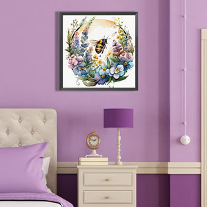 Bee 40*40CM (canvas) Full Round Drill Diamond Painting