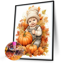 Load image into Gallery viewer, Doll In Pumpkin Pile 40*50CM (canvas) Full Round Drill Diamond Painting
