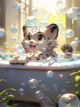 Load image into Gallery viewer, Bubbles And White Tiger 40*60CM (canvas) Full Square Drill Diamond Painting
