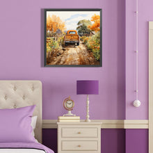 Load image into Gallery viewer, Autumn Pumpkin Vintage Car 40*40CM (canvas) Full Round Drill Diamond Painting

