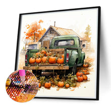 Load image into Gallery viewer, Autumn Pumpkin Vintage Car 40*40CM (canvas) Full Round Drill Diamond Painting
