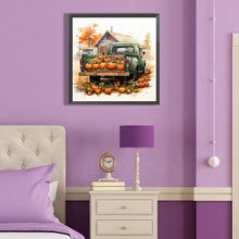 Load image into Gallery viewer, Autumn Pumpkin Vintage Car 40*40CM (canvas) Full Round Drill Diamond Painting
