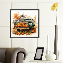 Load image into Gallery viewer, Autumn Pumpkin Vintage Car 40*40CM (canvas) Full Round Drill Diamond Painting
