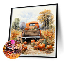 Load image into Gallery viewer, Autumn Pumpkin Vintage Car 40*40CM (canvas) Full Round Drill Diamond Painting
