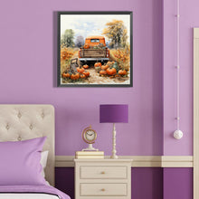 Load image into Gallery viewer, Autumn Pumpkin Vintage Car 40*40CM (canvas) Full Round Drill Diamond Painting
