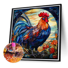 Load image into Gallery viewer, Rooster Glass Painting 40*40CM (canvas) Full Round Drill Diamond Painting
