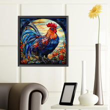 Load image into Gallery viewer, Rooster Glass Painting 40*40CM (canvas) Full Round Drill Diamond Painting
