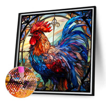 Load image into Gallery viewer, Rooster Glass Painting 40*40CM (canvas) Full Round Drill Diamond Painting
