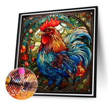 Load image into Gallery viewer, Rooster Glass Painting 40*40CM (canvas) Full Round Drill Diamond Painting
