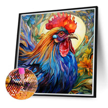 Load image into Gallery viewer, Rooster Glass Painting 40*40CM (canvas) Full Round Drill Diamond Painting
