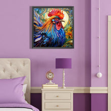 Load image into Gallery viewer, Rooster Glass Painting 40*40CM (canvas) Full Round Drill Diamond Painting
