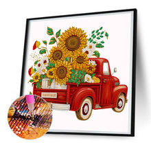Load image into Gallery viewer, Sunflower Vintage Car 30*30CM (canvas) Partial Special-Shaped Drill Diamond Painting
