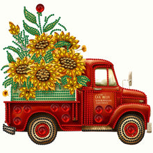 Load image into Gallery viewer, Sunflower Vintage Car 30*30CM (canvas) Partial Special-Shaped Drill Diamond Painting
