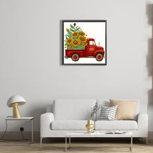 Load image into Gallery viewer, Sunflower Vintage Car 30*30CM (canvas) Partial Special-Shaped Drill Diamond Painting
