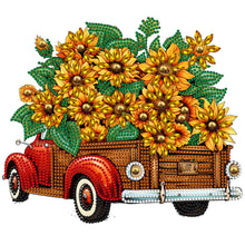 Load image into Gallery viewer, Sunflower Vintage Car 30*30CM (canvas) Partial Special-Shaped Drill Diamond Painting
