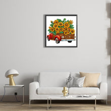 Load image into Gallery viewer, Sunflower Vintage Car 30*30CM (canvas) Partial Special-Shaped Drill Diamond Painting
