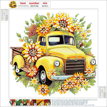 Load image into Gallery viewer, Sunflower Vintage Car 30*30CM (canvas) Partial Special-Shaped Drill Diamond Painting
