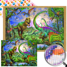 Load image into Gallery viewer, Dinosaur Paradise 55*40CM (canvas) Full Round AB Drill Diamond Painting
