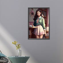 Load image into Gallery viewer, Uniform Girl 40*60CM (canvas) Full Round AB Drill Diamond Painting

