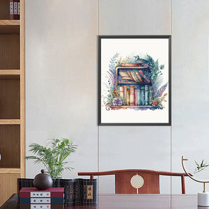 Bookstore Art 40*50CM (canvas) Full Round Drill Diamond Painting