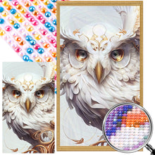 Load image into Gallery viewer, Metal Owl 40*70CM (canvas) Full Round AB Drill Diamond Painting
