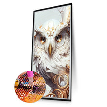 Load image into Gallery viewer, Metal Owl 40*70CM (canvas) Full Round AB Drill Diamond Painting
