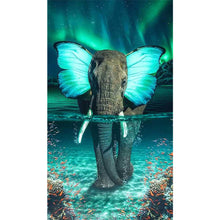 Load image into Gallery viewer, Butterfly Elephant 40*70CM (canvas) Full Round AB Drill Diamond Painting
