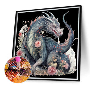 Western Dragon 40*40CM (canvas) Full Round Drill Diamond Painting