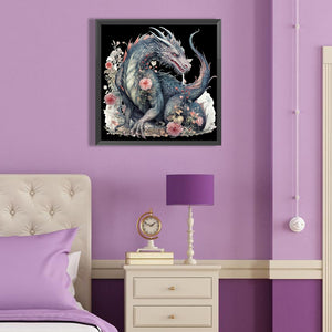 Western Dragon 40*40CM (canvas) Full Round Drill Diamond Painting