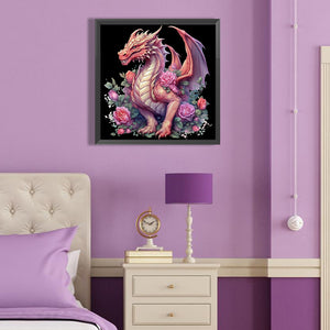 Western Dragon 40*40CM (canvas) Full Round Drill Diamond Painting