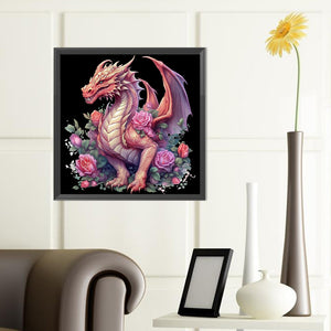 Western Dragon 40*40CM (canvas) Full Round Drill Diamond Painting