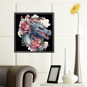 Western Dragon 40*40CM (canvas) Full Round Drill Diamond Painting