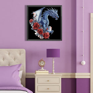 Western Dragon 40*40CM (canvas) Full Round Drill Diamond Painting