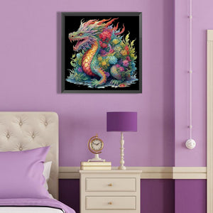 Western Dragon 40*40CM (canvas) Full Round Drill Diamond Painting