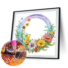 Load image into Gallery viewer, Rainbow Flowers 30*30CM (canvas) Partial Special-Shaped Drill Diamond Painting

