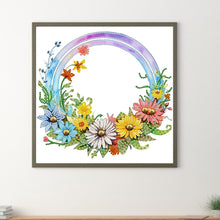 Load image into Gallery viewer, Rainbow Flowers 30*30CM (canvas) Partial Special-Shaped Drill Diamond Painting
