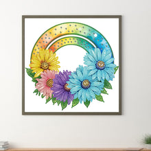 Load image into Gallery viewer, Rainbow Flowers 30*30CM (canvas) Partial Special-Shaped Drill Diamond Painting
