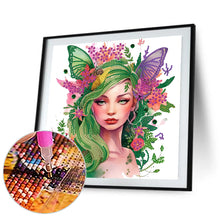 Load image into Gallery viewer, Butterfly Elf Girl 30*30CM (canvas) Partial Special-Shaped Drill Diamond Painting
