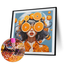 Load image into Gallery viewer, Orange Girl 40*40CM (canvas) Full Round Drill Diamond Painting
